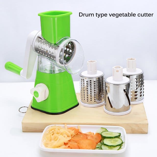 VEGETABLE DRUM SLICER 3-in-1 Rotary - Best Quality