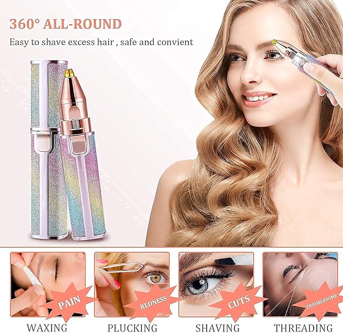 Rechargeable 2 in 1 Eyebrow Trimmer